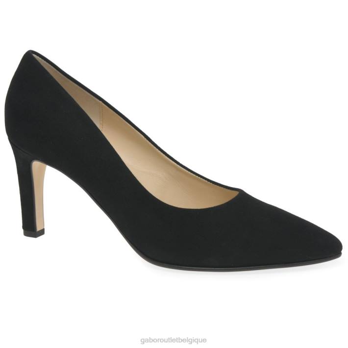 Suède noir chaussure TFD855 Gabor femmes escarpins danois