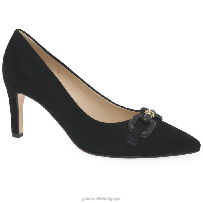 Suède noir chaussure TFD866 Gabor femmes escarpins journal