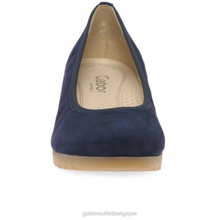 daim bleu foncé chaussure TFD832 Gabor femmes chaussures à talons compensés epworth