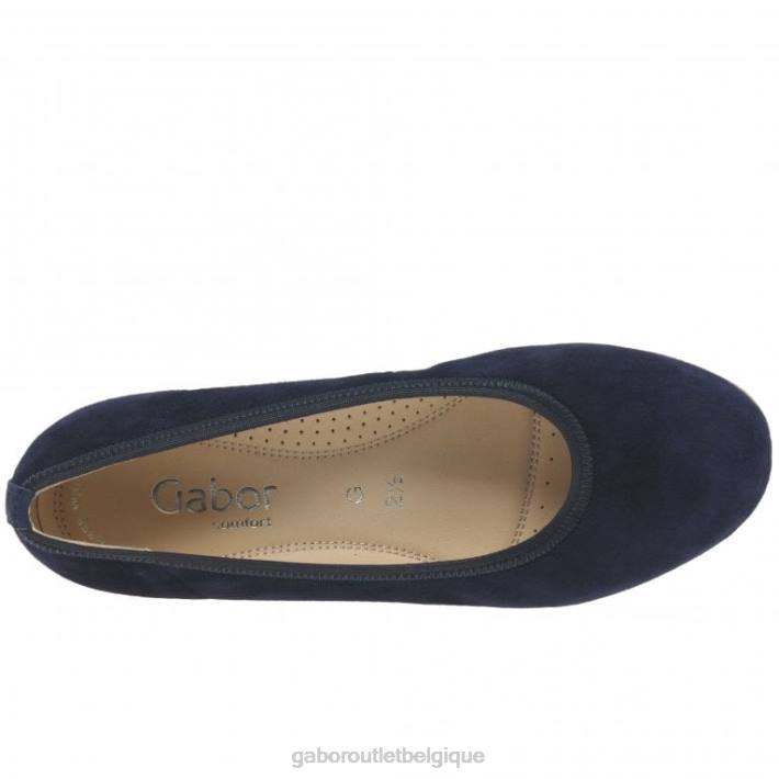 daim bleu foncé chaussure TFD832 Gabor femmes chaussures à talons compensés epworth