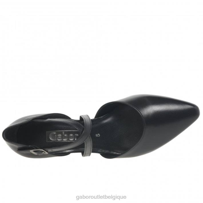 noir chaussure TFD830 Gabor femmes Callow - escarpins modernes à brides croisées