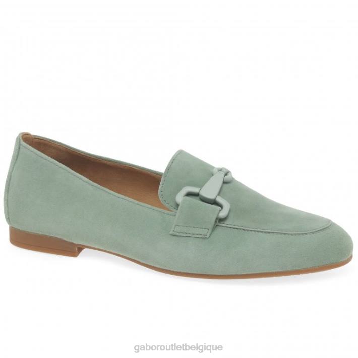 daim menta chaussure TFD887 Gabor femmes mocassins jangle