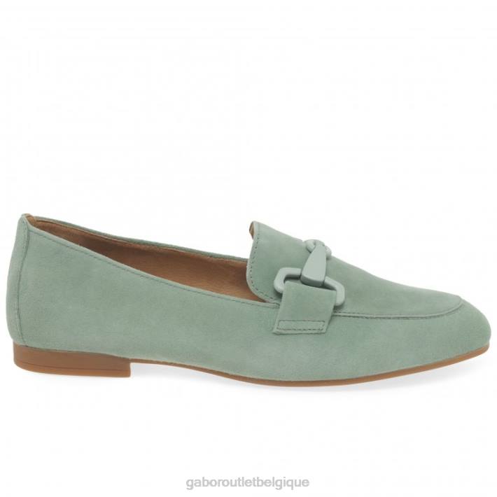 daim menta chaussure TFD887 Gabor femmes mocassins jangle