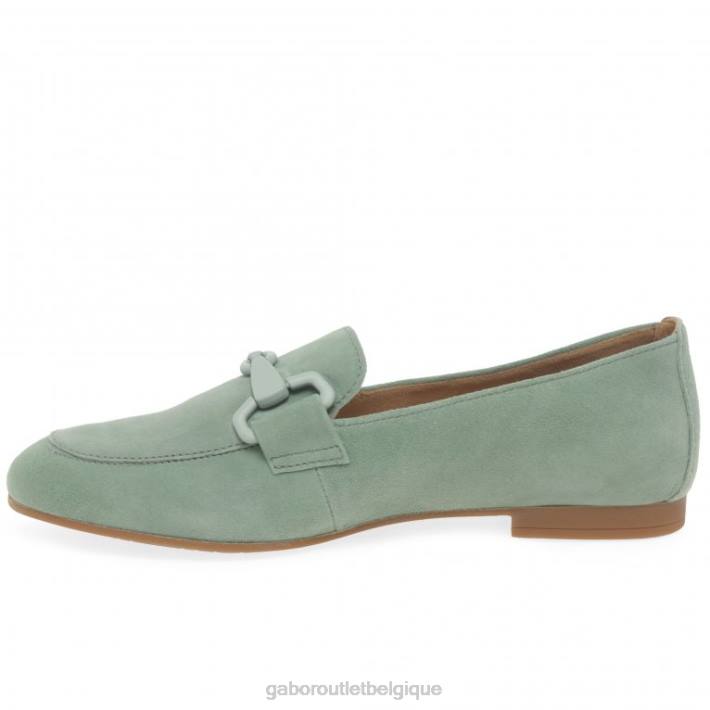 daim menta chaussure TFD887 Gabor femmes mocassins jangle