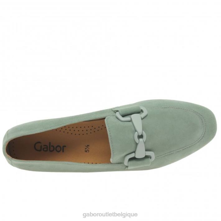 daim menta chaussure TFD887 Gabor femmes mocassins jangle
