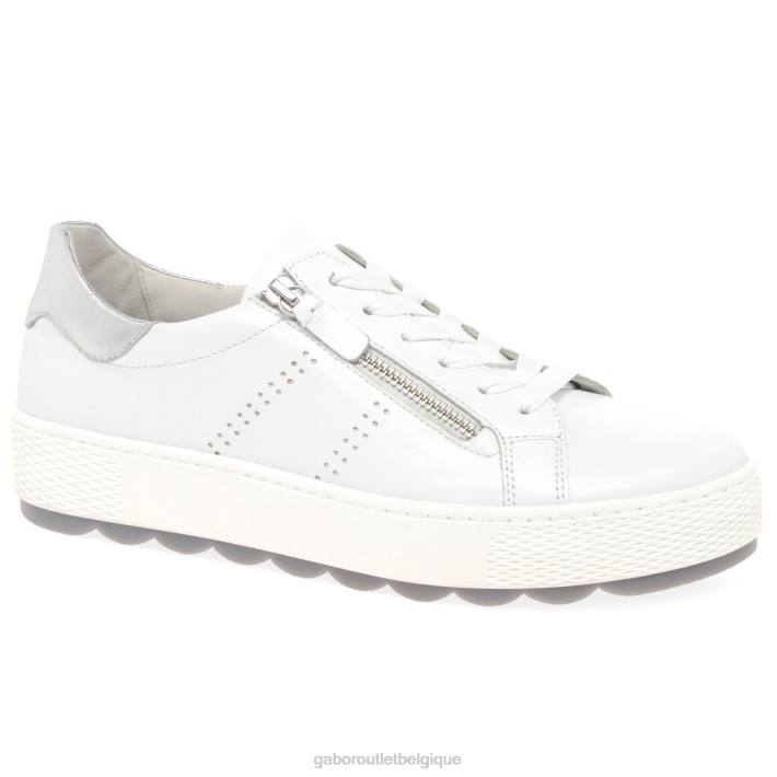 blanc/argent chaussure TFD8136 Gabor femmes baskets décontractées étanches