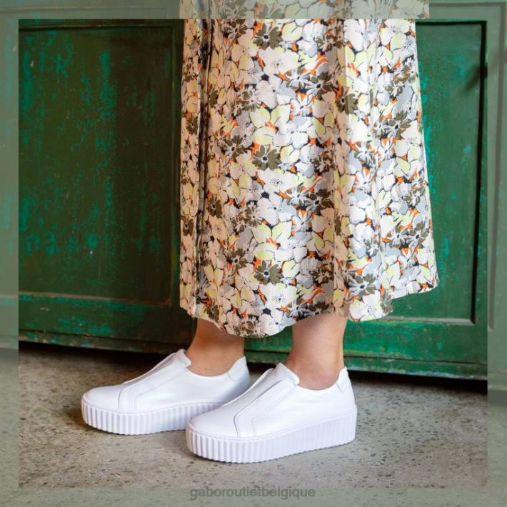 blanc chaussure TFD8148 Gabor femmes baskets Debra