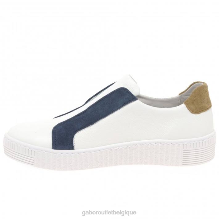 blanc/marine chaussure TFD8140 Gabor femmes baskets décontractées wye sports