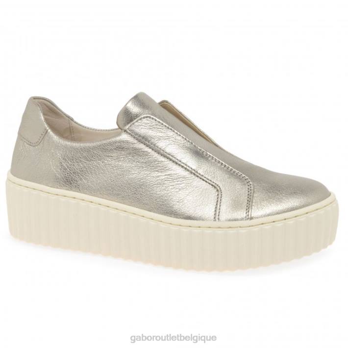 cuir métal chaussure TFD8149 Gabor femmes baskets Debra