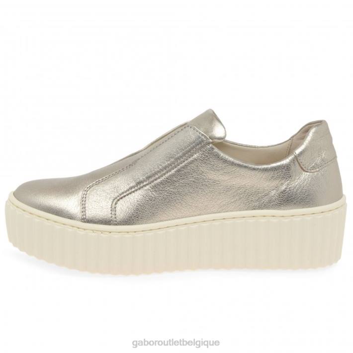 cuir métal chaussure TFD8149 Gabor femmes baskets Debra