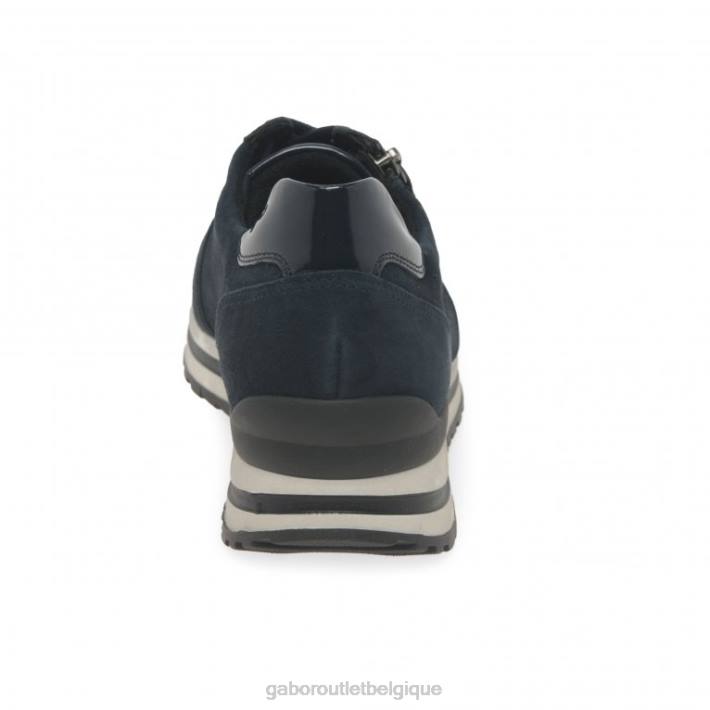 daim bleu foncé chaussure TFD8146 Gabor femmes baskets Nulon