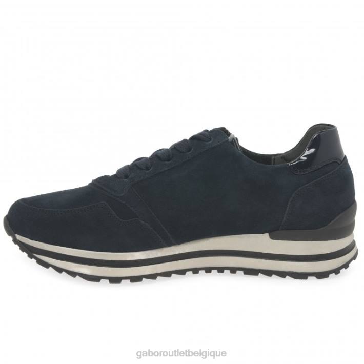 daim bleu foncé chaussure TFD8146 Gabor femmes baskets Nulon
