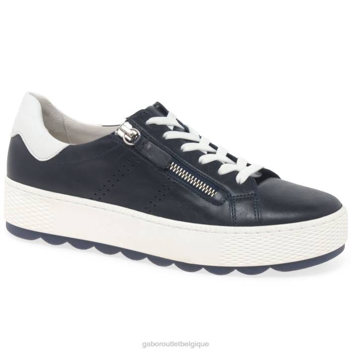 minuit/blanc chaussure TFD8135 Gabor femmes baskets décontractées étanches