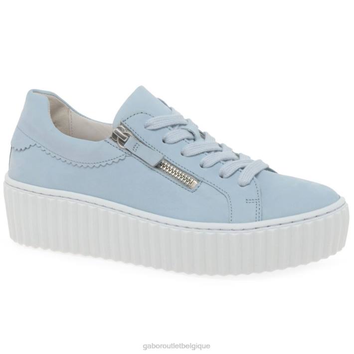 nubuck ciel chaussure TFD8133 Gabor femmes baskets Dolly