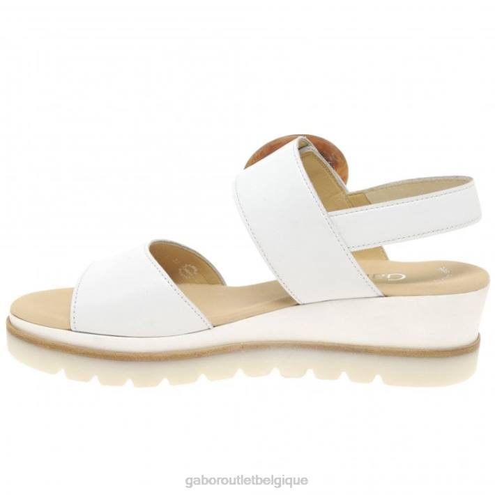 blanc chaussure TFD8154 Gabor femmes sandales à talons compensés