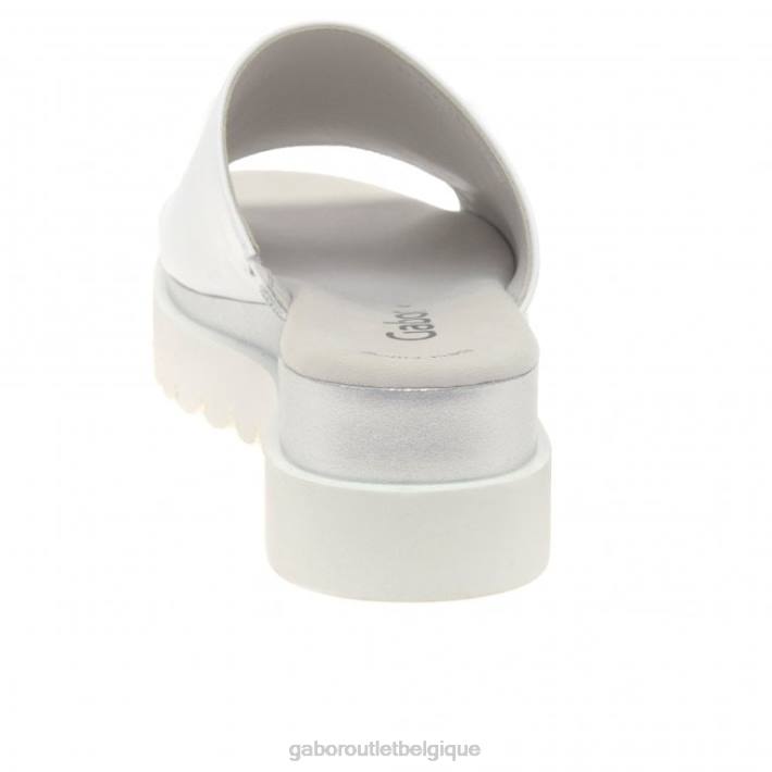 blanc chaussure TFD8175 Gabor femmes mules à plateforme emily-rose