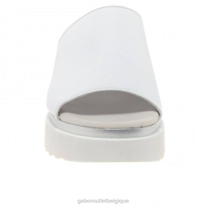 blanc chaussure TFD8175 Gabor femmes mules à plateforme emily-rose