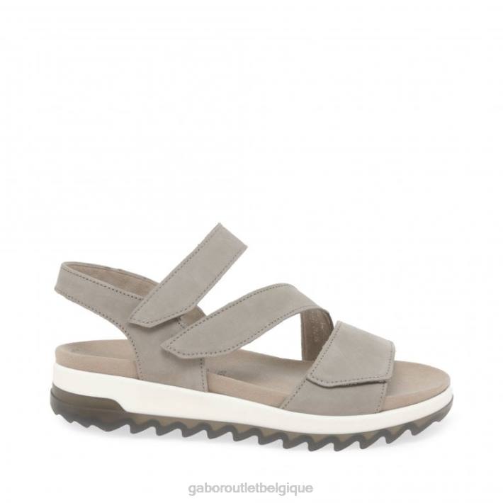 nubuck de lin chaussure TFD8173 Gabor femmes Verity - Sandales à talons bas et lanières