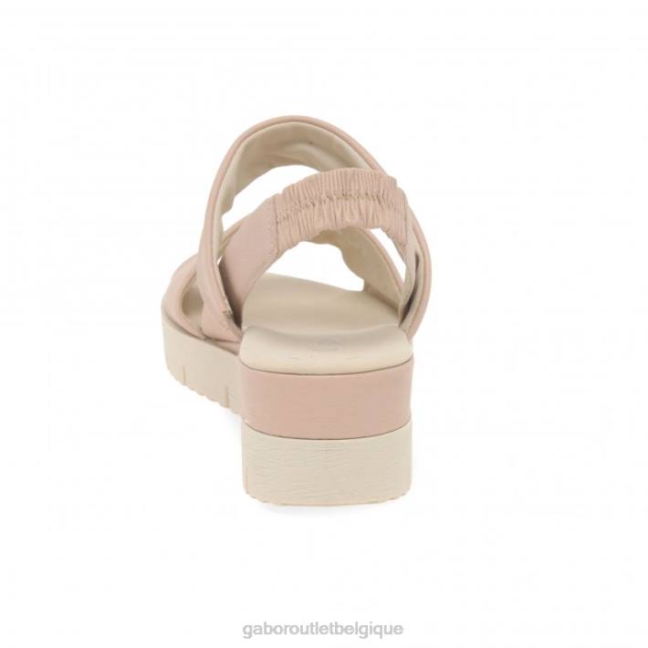 rose chaussure TFD8167 Gabor femmes sandales à talons compensés gavell