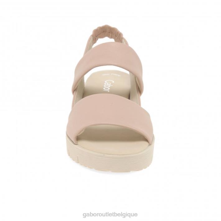 rose chaussure TFD8167 Gabor femmes sandales à talons compensés gavell