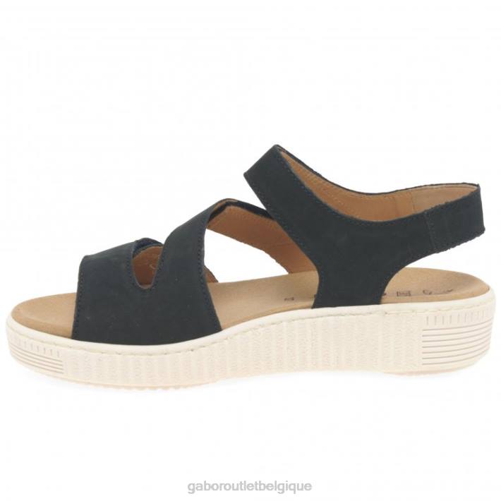 nubuck bleu nuit chaussure TFD8170 Gabor femmes sandales à soucis